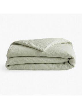 S15 | Quince European Linen Duvet Cover Full Queen Sage (retired) NWOT